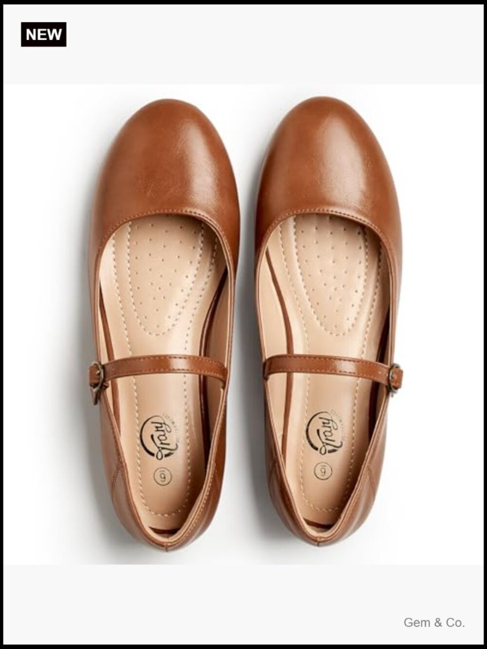 Women's Mary Jane Ballet Flats Ankle Strap Dressy Comfortable Shoes - Picture 4 of 7